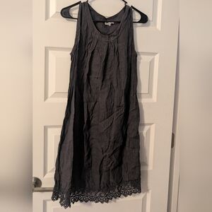 Rosemarine Navy Linen Dress